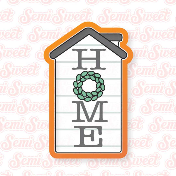Thin House Plaque Cookie Cutter | Semi Sweet Designs