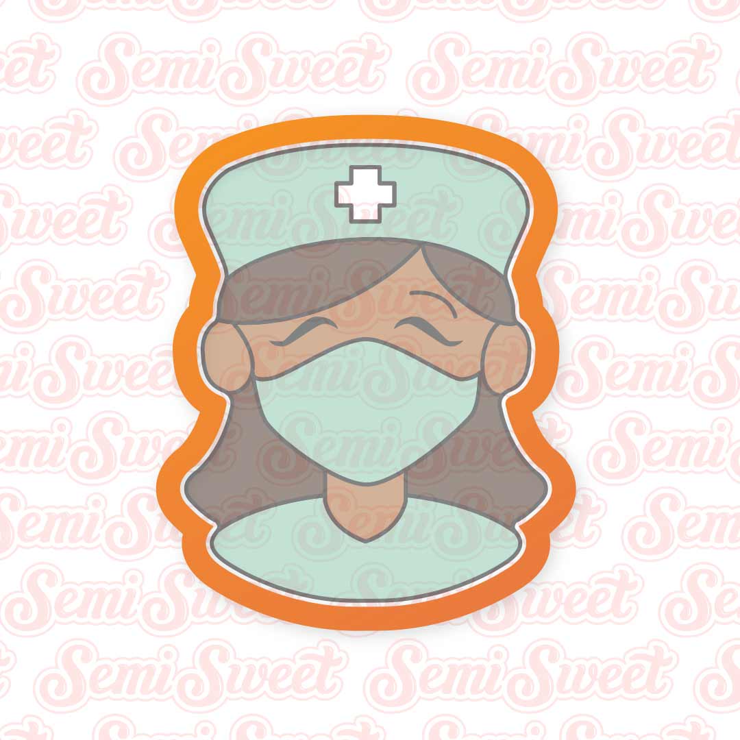 Female Nurse Doctor Cookie Cutter | Semi Sweet Designs