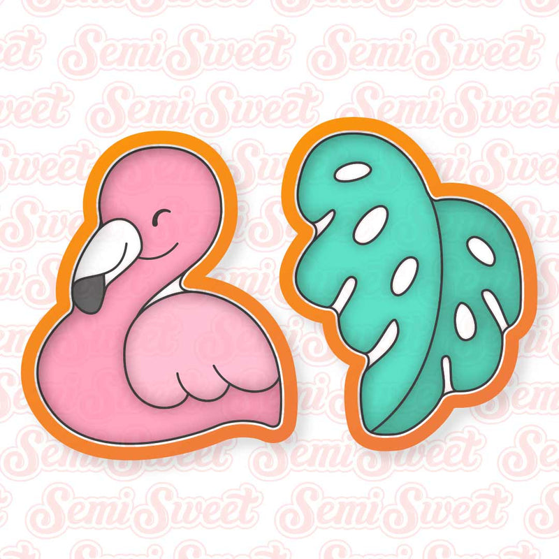 Flamingo Cookie Platter Set