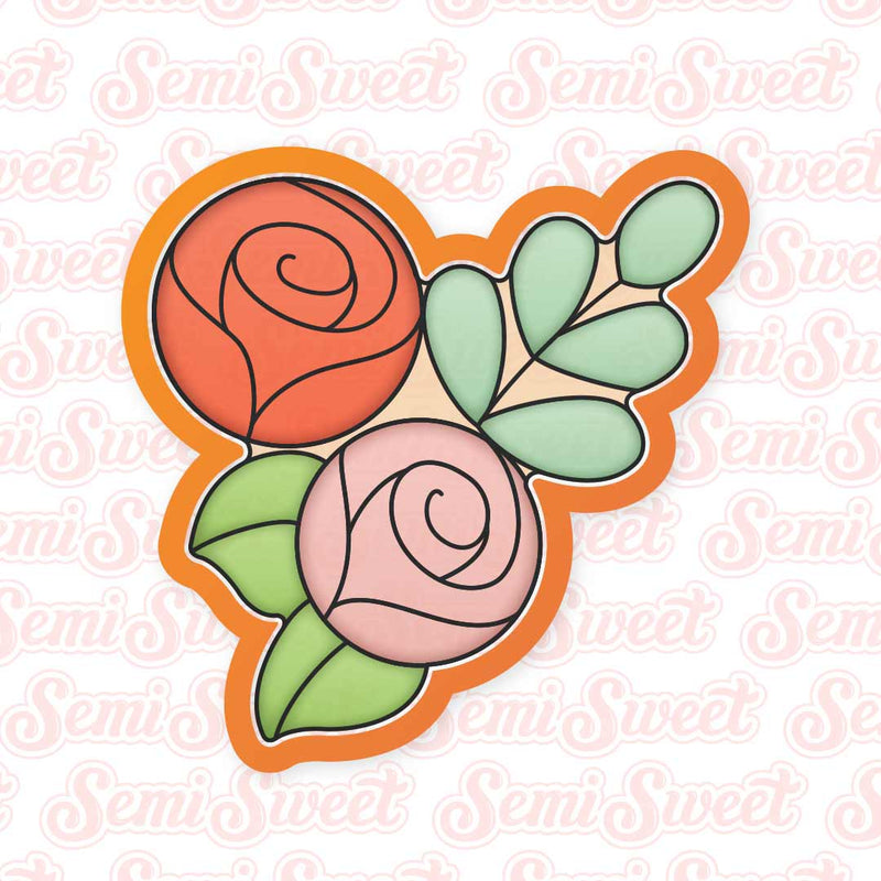 Floral Wreath Platter Cookie Cutter | Semi Sweet Designs