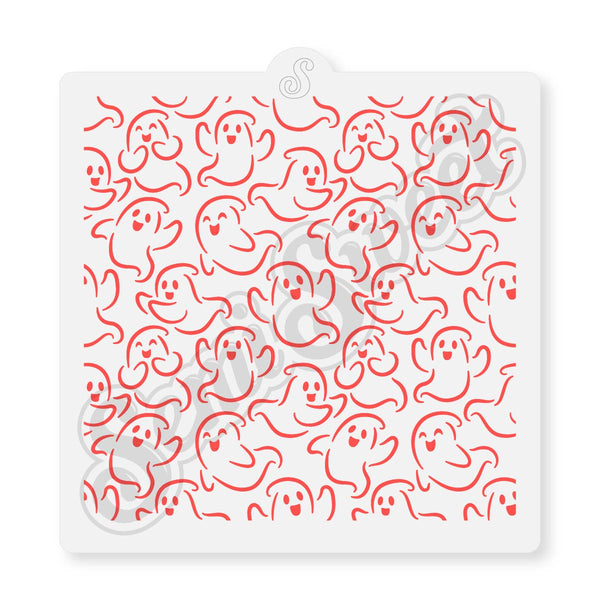 Flying Ghosts Stencil | Semi Sweet Designs