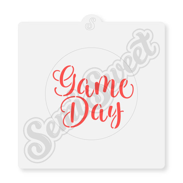 game day cookie stencil