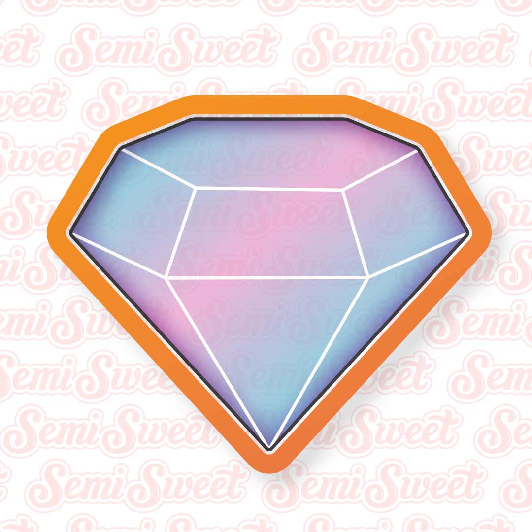 Diamond Gemstone Cookie Cutter | Semi Sweet Designs