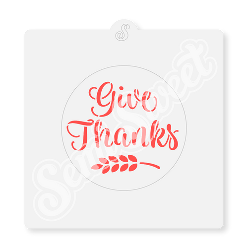 Give Thanks Stencil