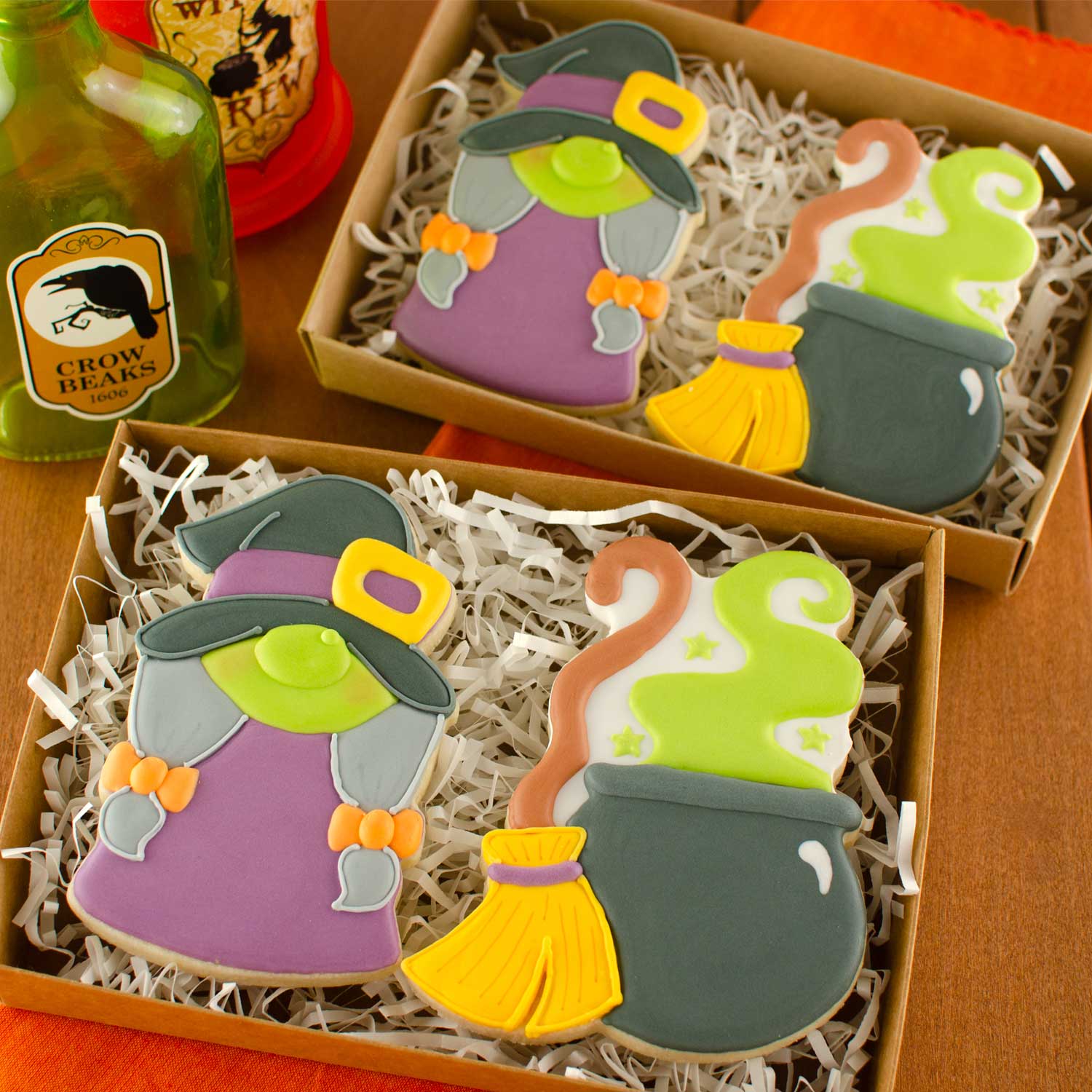 Broomstick with Cauldron Cookie Cutter