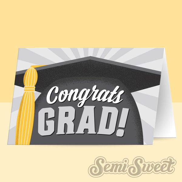 Congrats Grad!  - Instant Download Printable Bag Topper