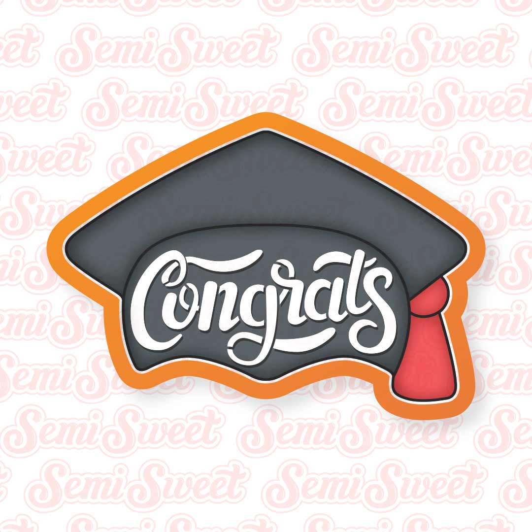 Graduation Cap Cookie Cutter | Semi Sweet Designs