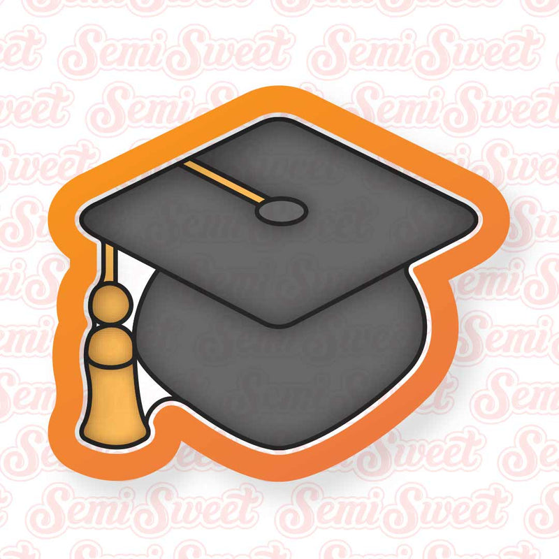 Chubby Graduation Cap Cookie Cutter | Semi Sweet Designs