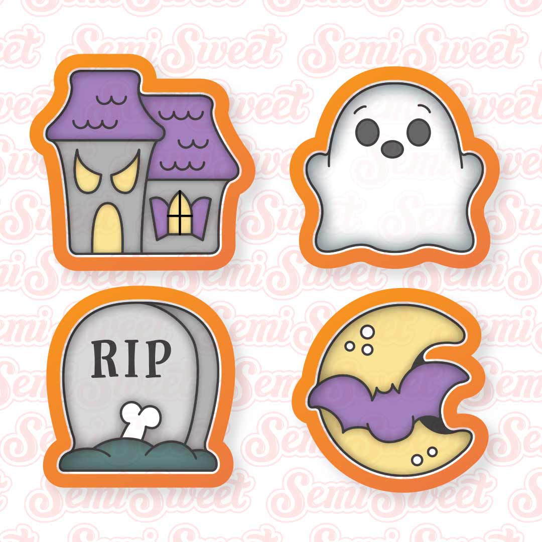 haunted house mini cookie cutter set