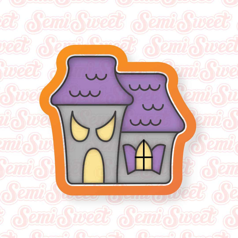 Simple Haunted House Cookie Cutter
