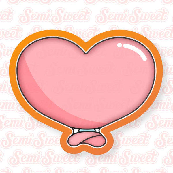 Heart Balloon Cookie Cutter | Semi Sweet Designs
