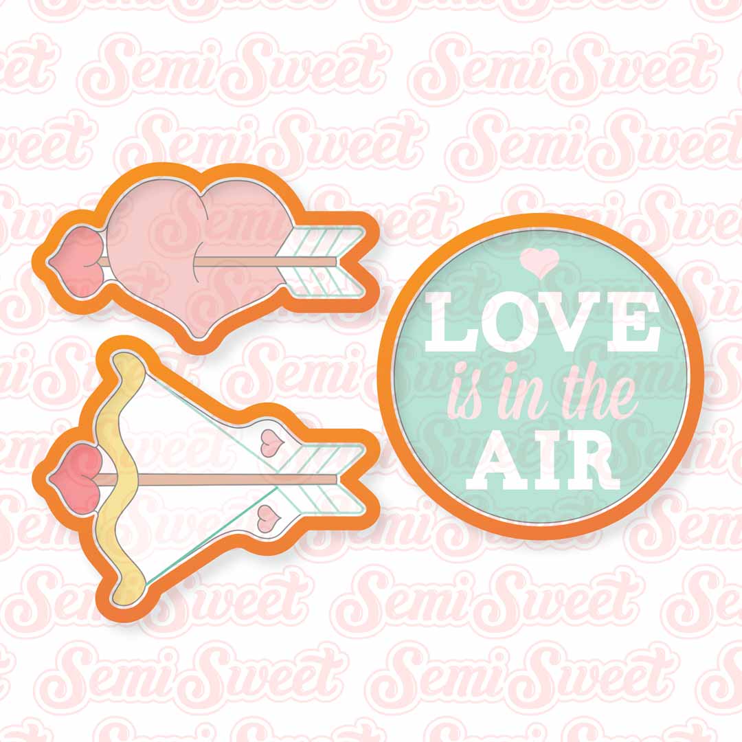 Hearts and Arrows Cookie Platter | Semi Sweet Designs