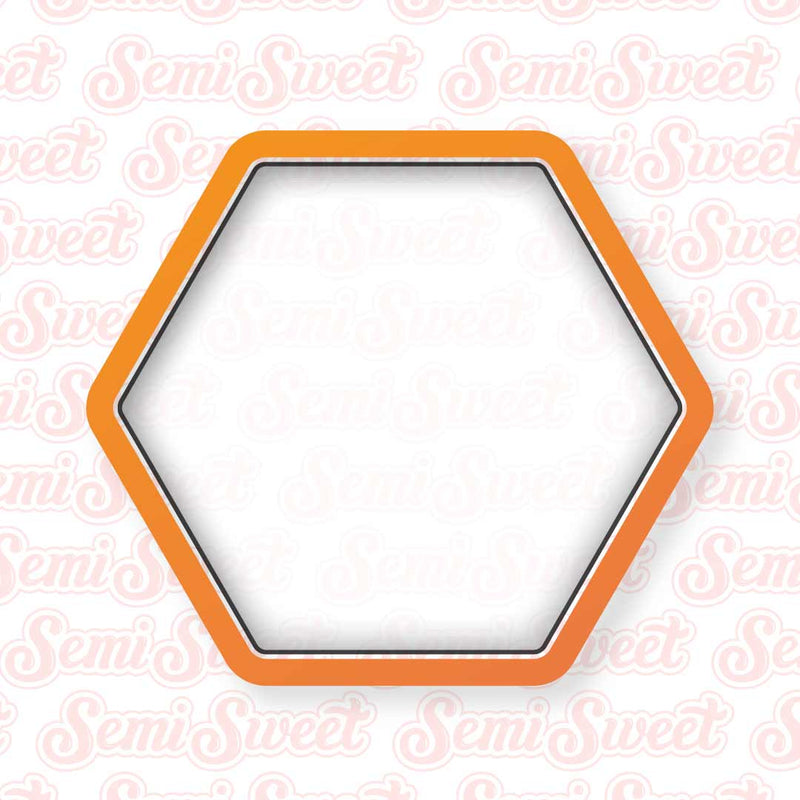 Hexagon Gemstone Cookie Cutter | Semi Sweet Designs