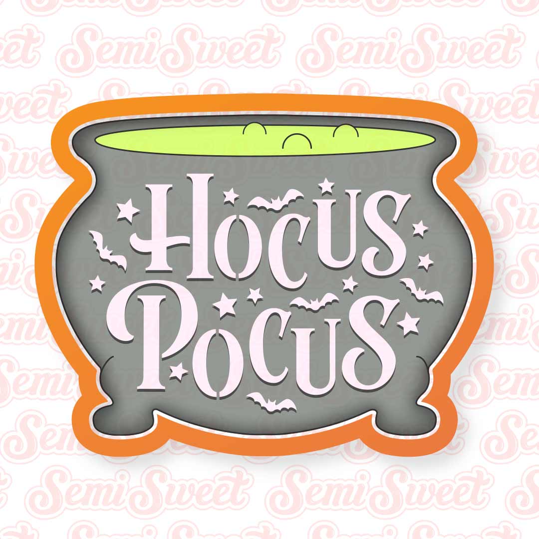 Hocus Pocus Cauldron Cookie Cutter | Semi Sweet Designs