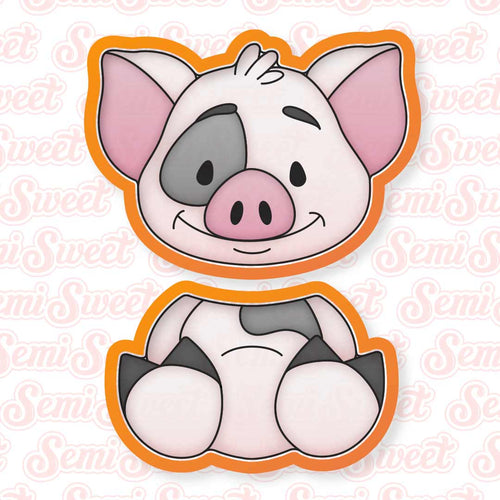 2-Piece Pig Cookie Cutter Set