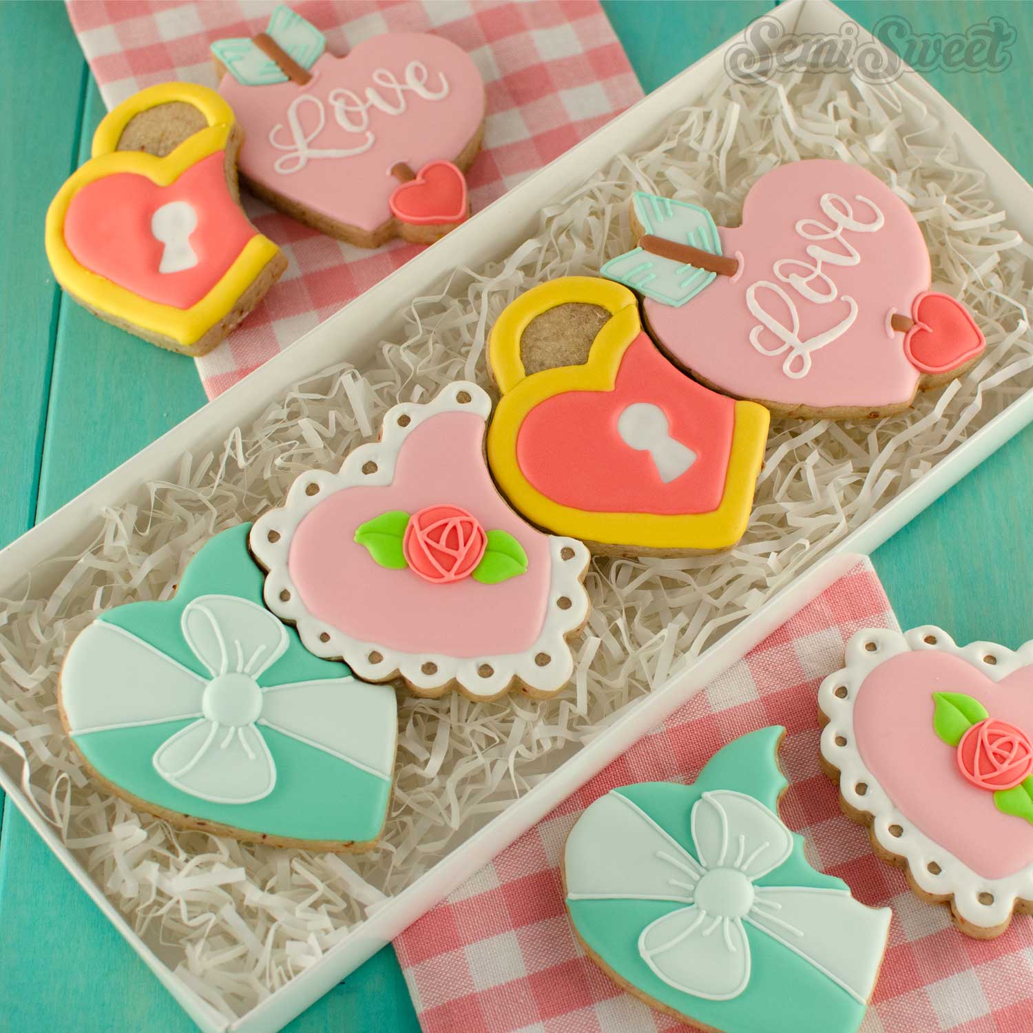 interlocking hearts set | Semi Sweet Designs