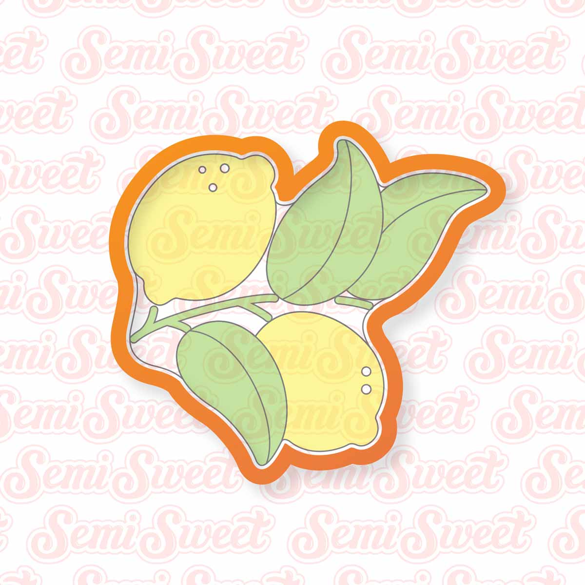 Lemon Wreath Cookie Cutter | Semi Sweet Designs