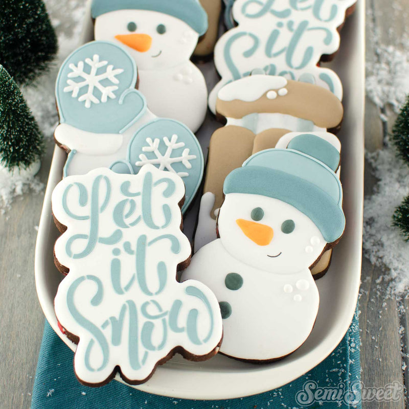 Let It Snow Script Cookie Cutter