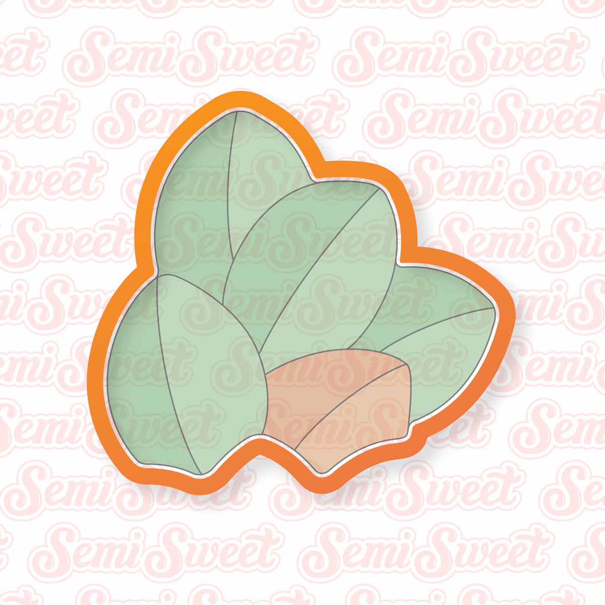 magnolia wreath cookie cutter | Semi Sweet Designs