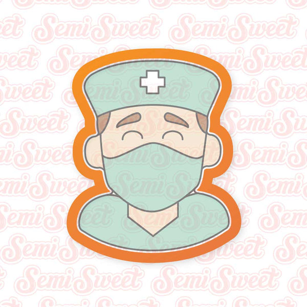Male Nurse Doctor Cookie Cutter | Semi Sweet Designs