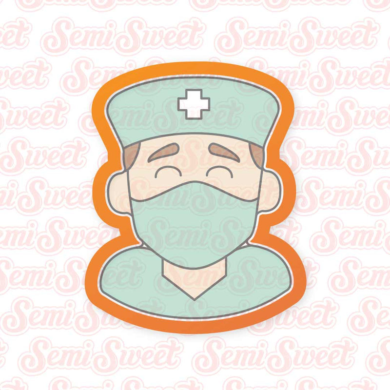 Male Nurse Doctor Cookie Cutter | Semi Sweet Designs