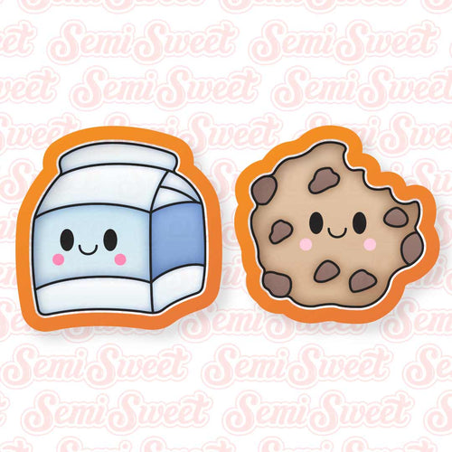 Milk and Cookies Cookie Cutter Set
