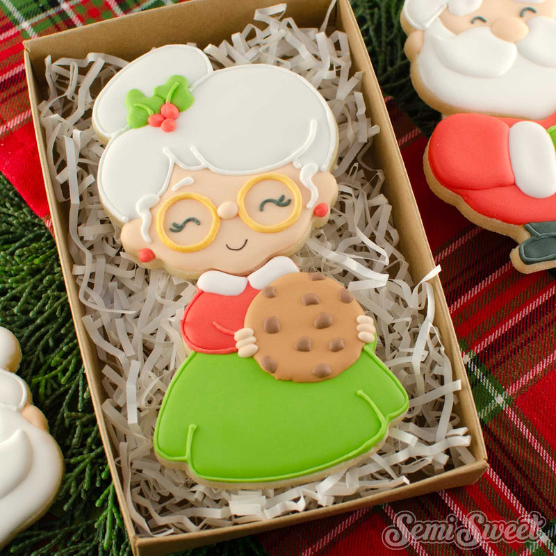 Cookie Mrs. Claus Head Cookie Cutter