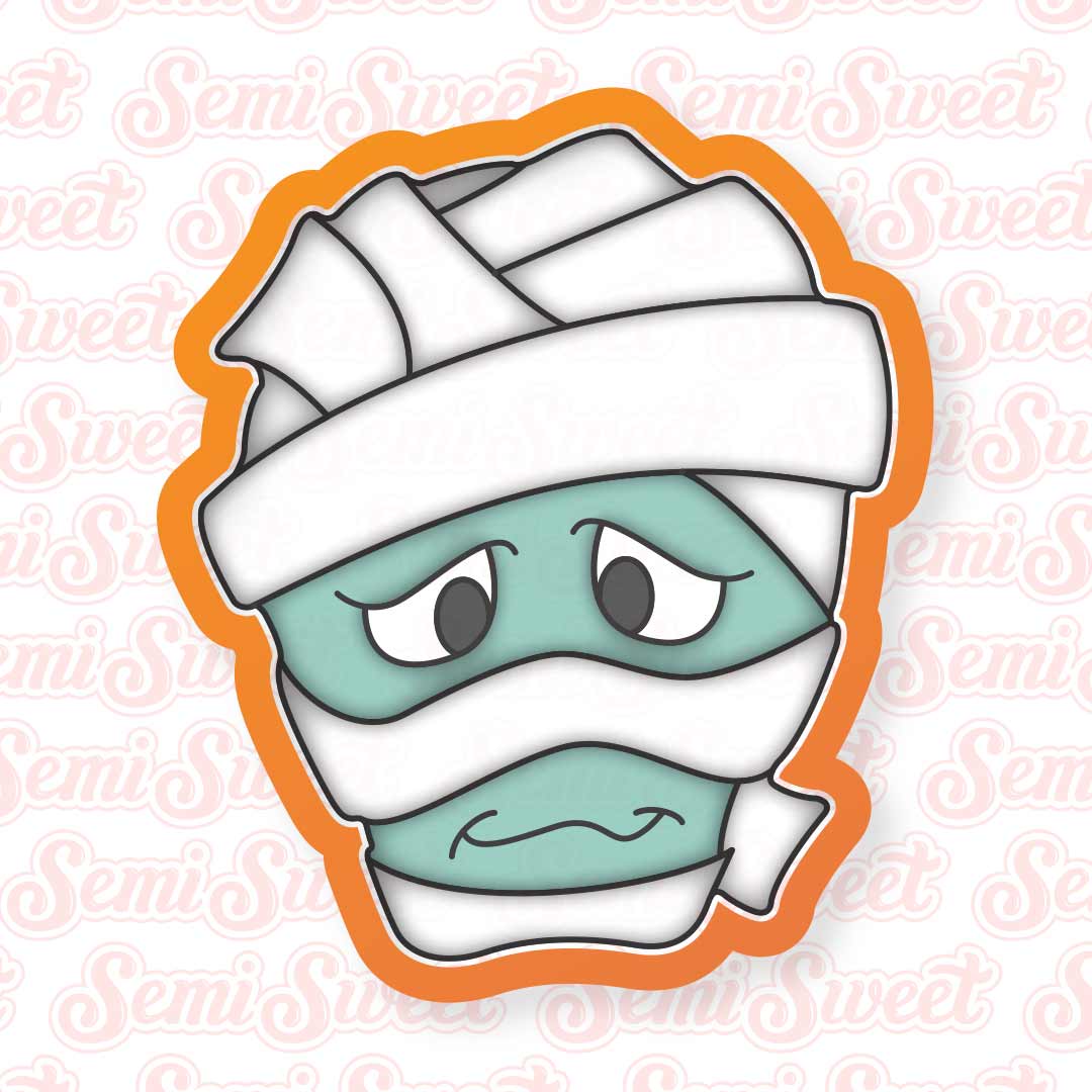 Mummy Face Cookie Cutter | Semi Sweet Designs