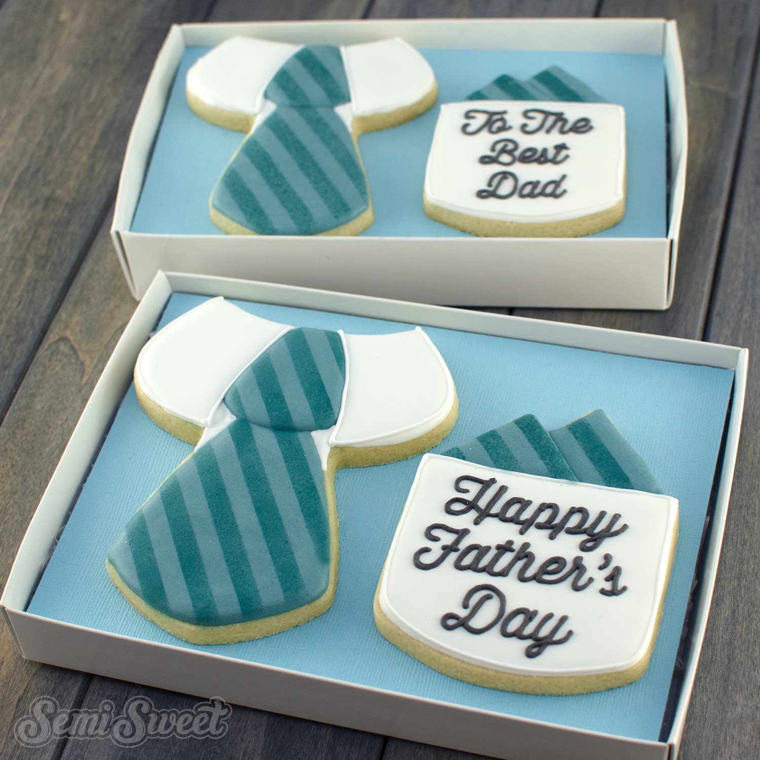 father's day suit cookie set 