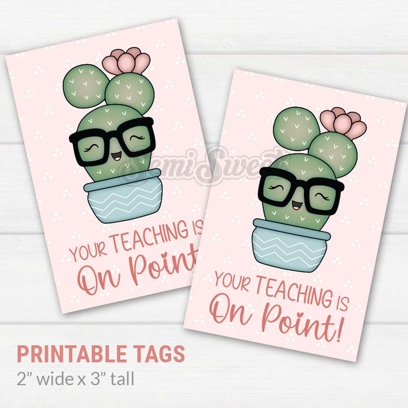Your Teaching is On Point - Instant Download Printable 2"x 3" Tag