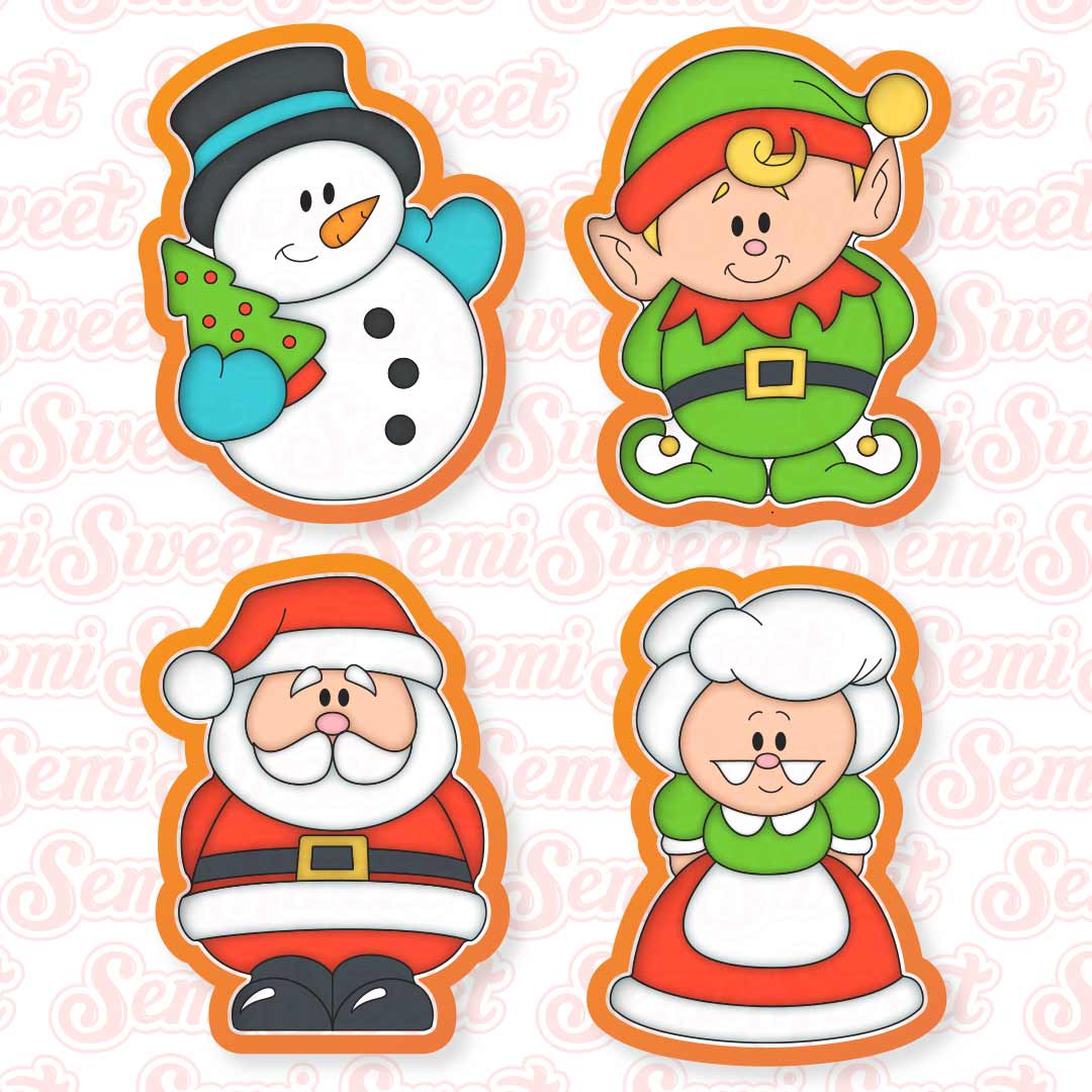 North Pole Series Body Cookie Cutters | Semi Sweet Designs