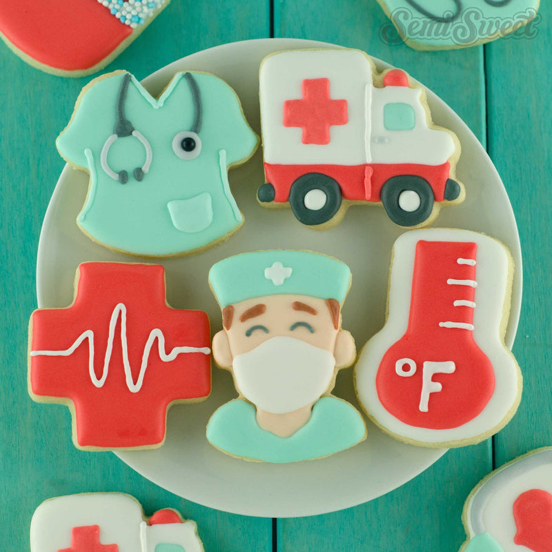 male nurse medical cookies