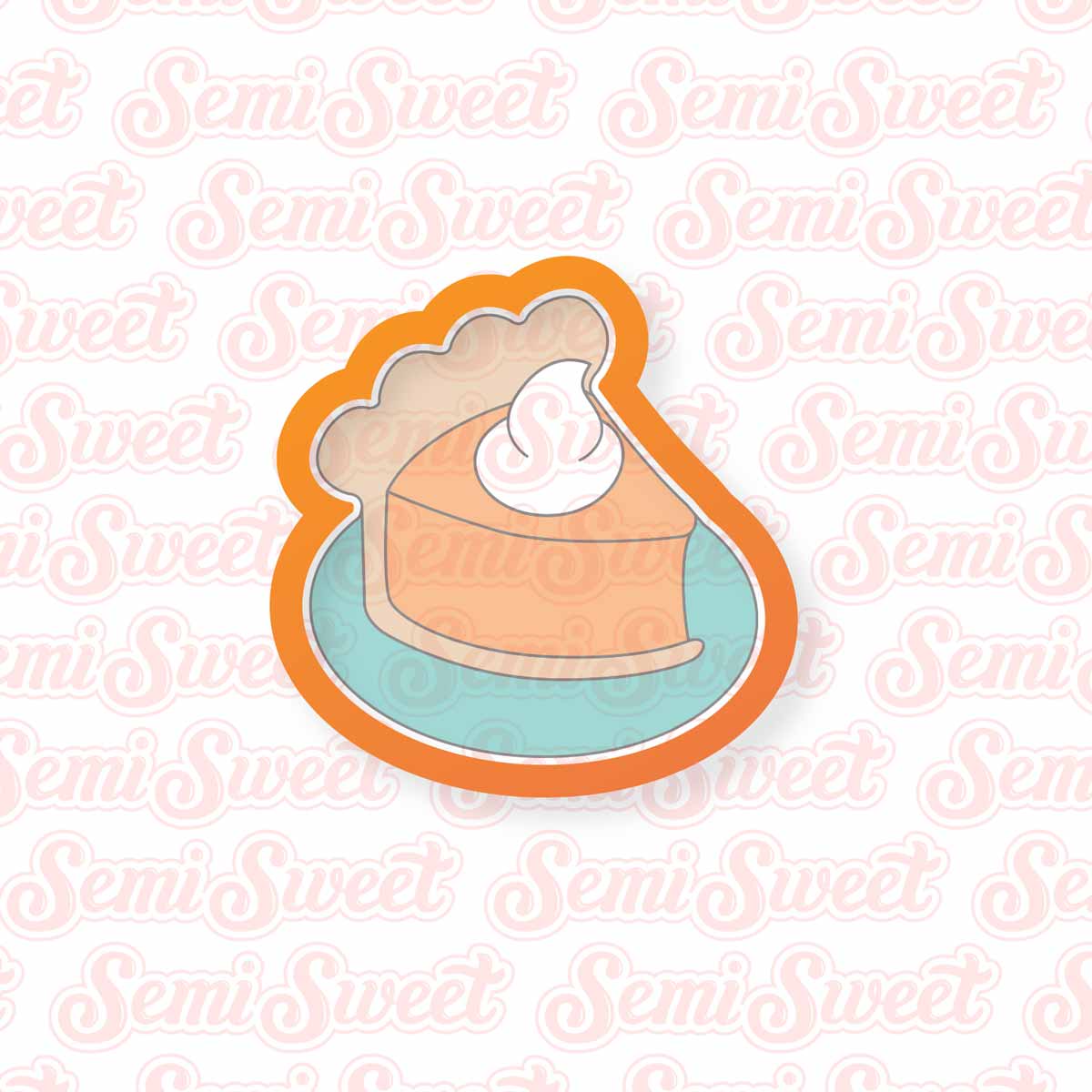 Pie on Plate Cookie Cutter | Semi Sweet Designs