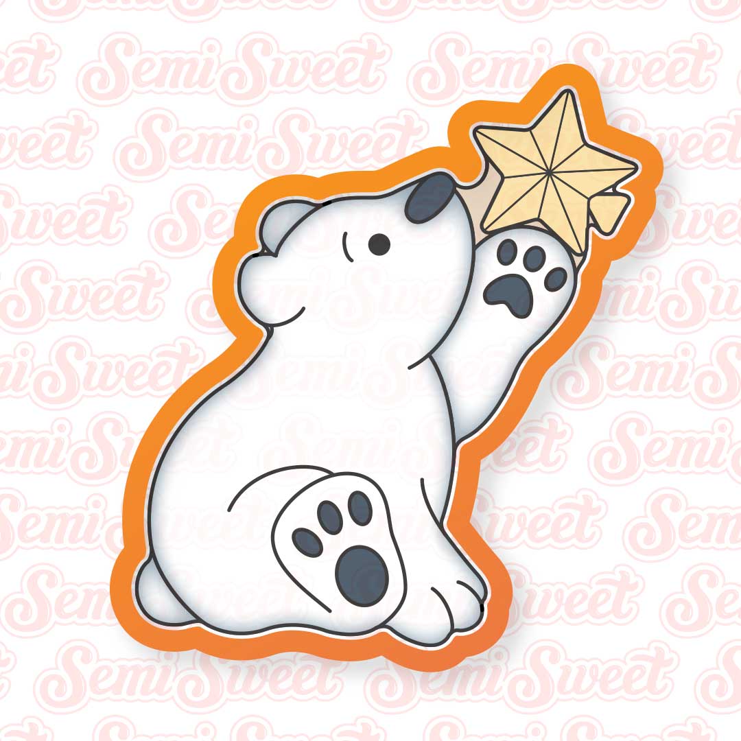Polar Bear Star Cookie Cutter
