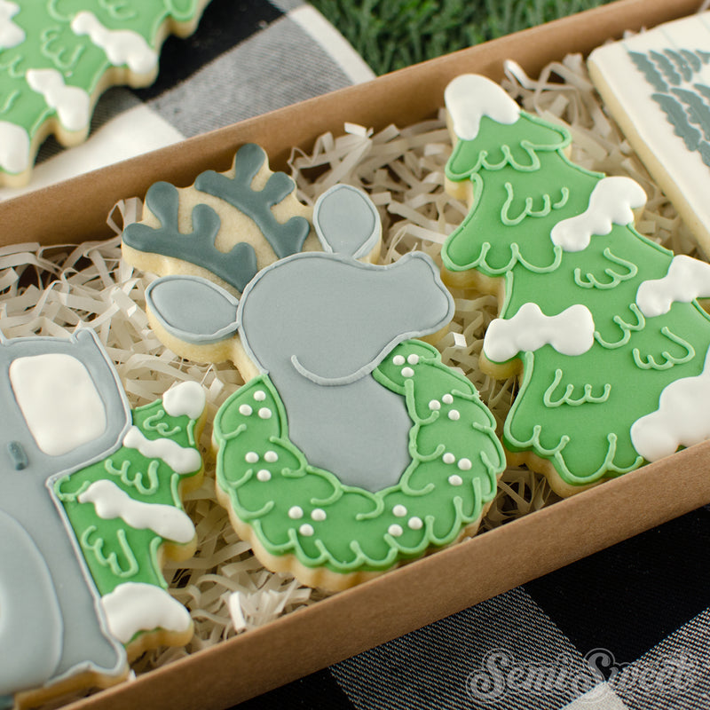 Reindeer in Wreath Cookie Cutter