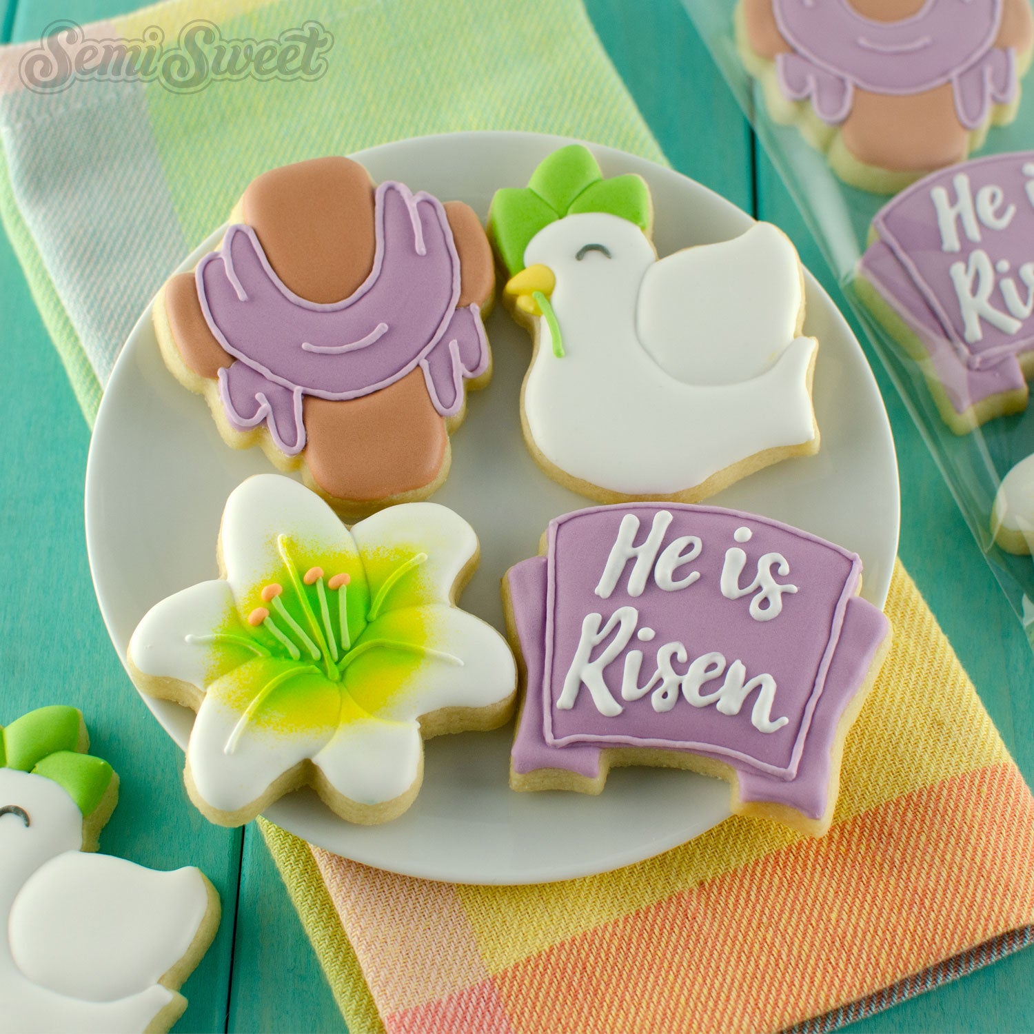 Easter Cross with Sash Cookie Cutter