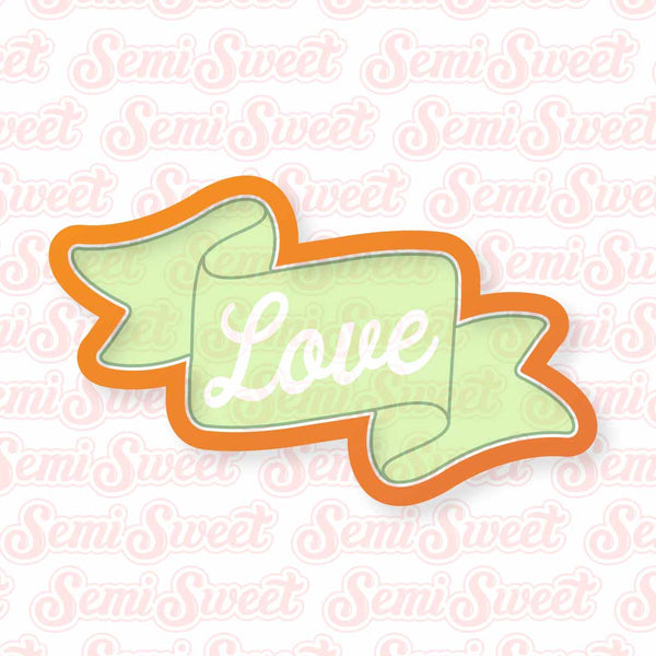 Ribbon Banner Cookie Cutter | Semi Sweet Designs