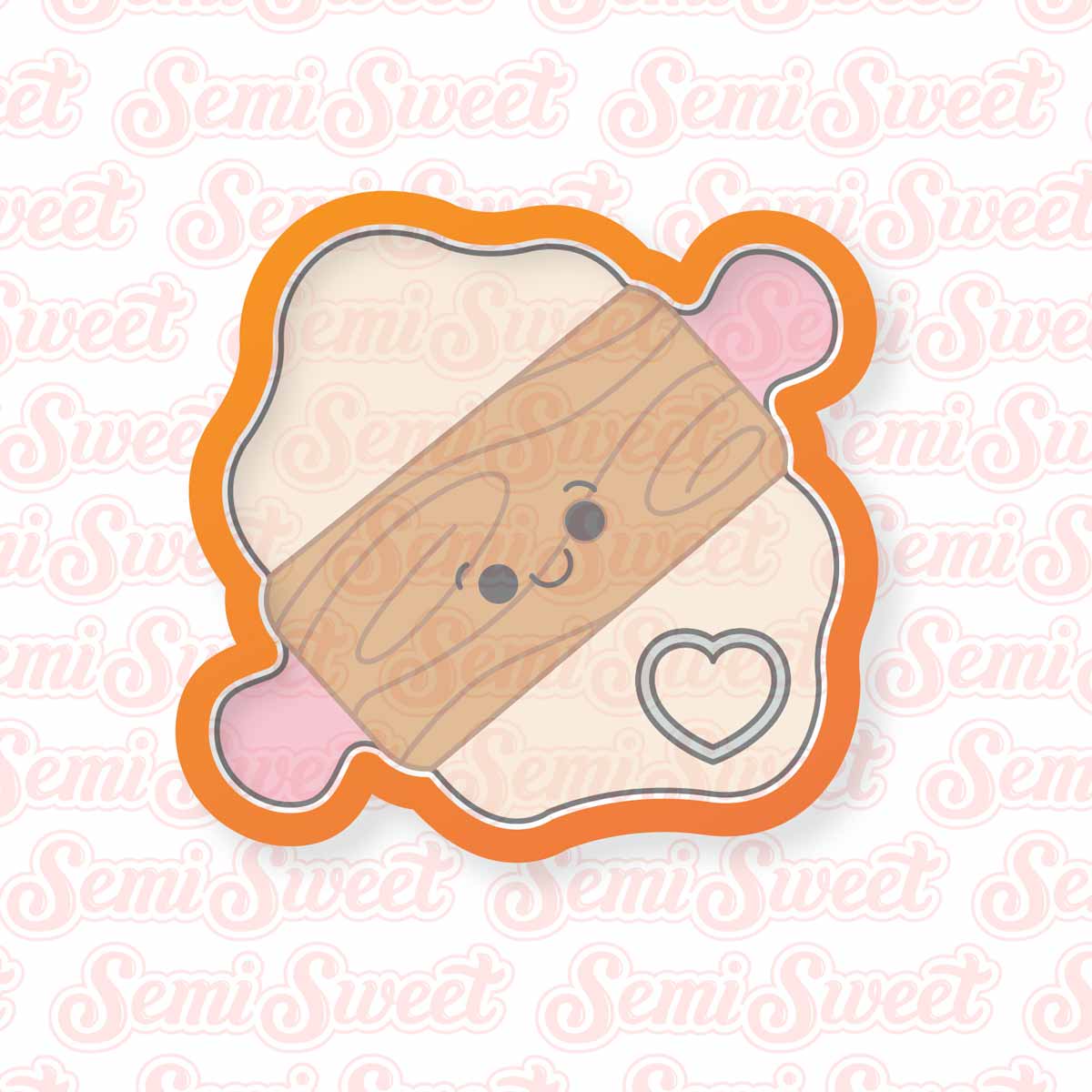Rolling Pin Cookie Cutter | Semi Sweet Designs