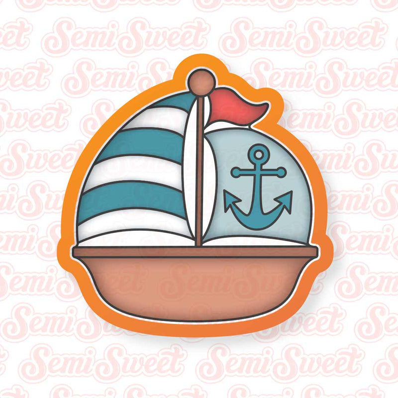 Sailboat Cookie Cutter | Semi Sweet Designs