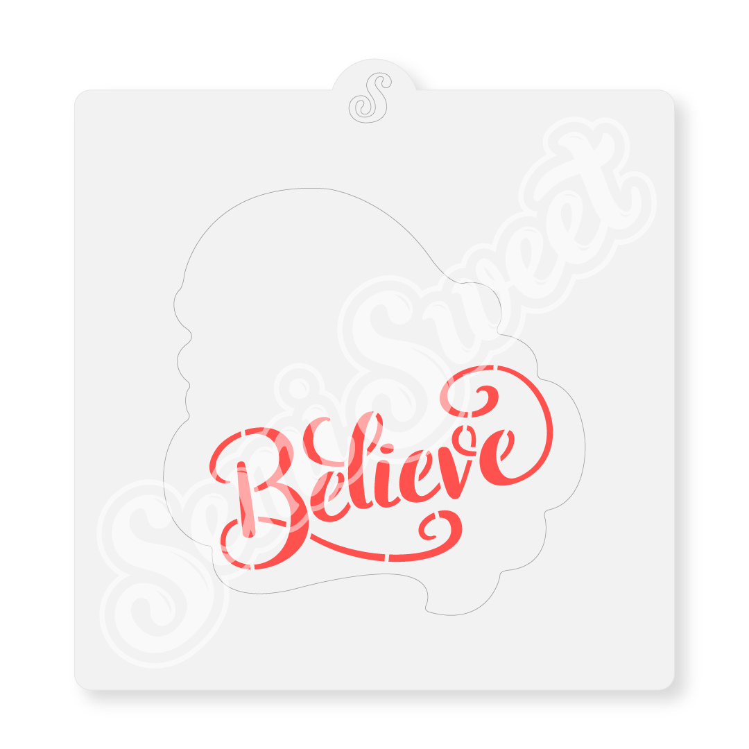 Believe Stencil | Semi Sweet Designs