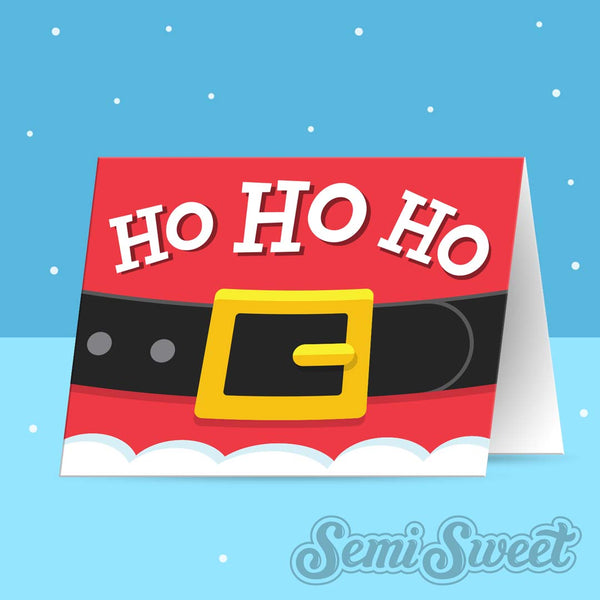 Santa Ho Ho Ho - Instant Download Printable Bag Topper