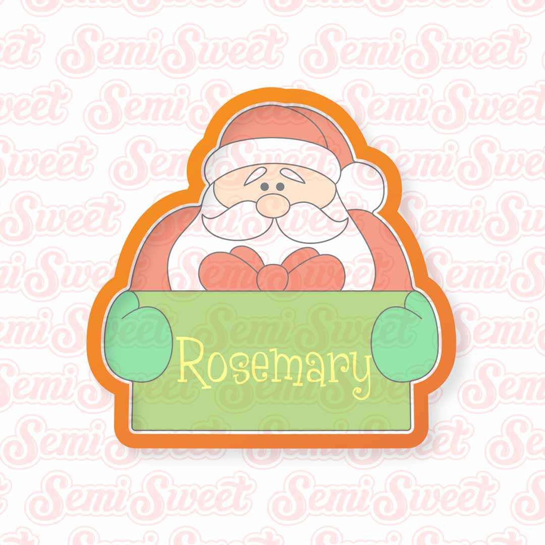 Santa Present Cookie Cutter | Semi Sweet Designs