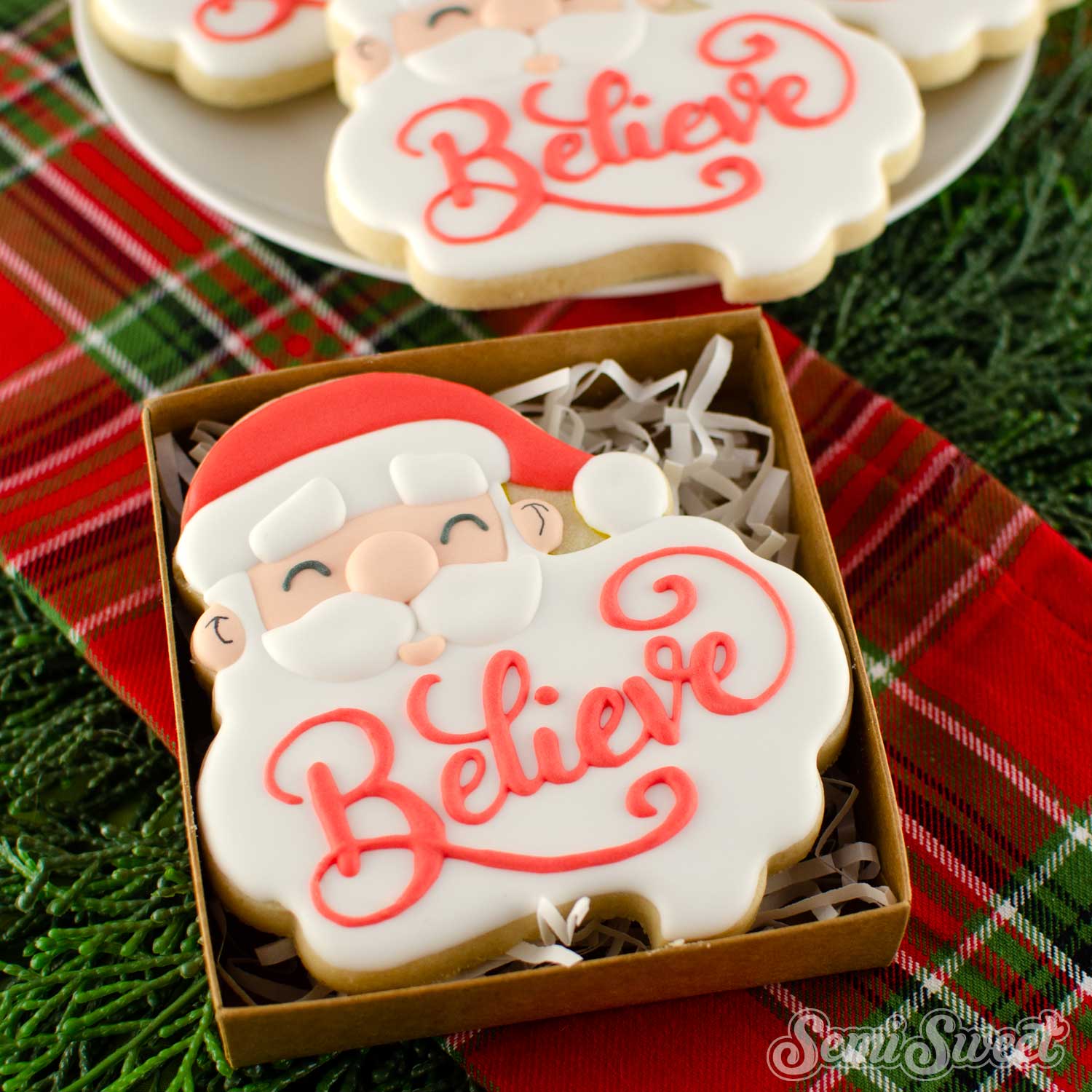 Santa Beard Plaque Cookie Cutter