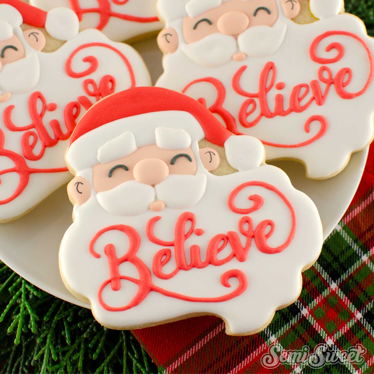 Santa Beard Plaque Cookie Cutter