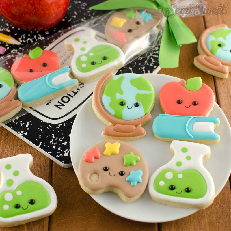 Apple on Book Cookie Cutter