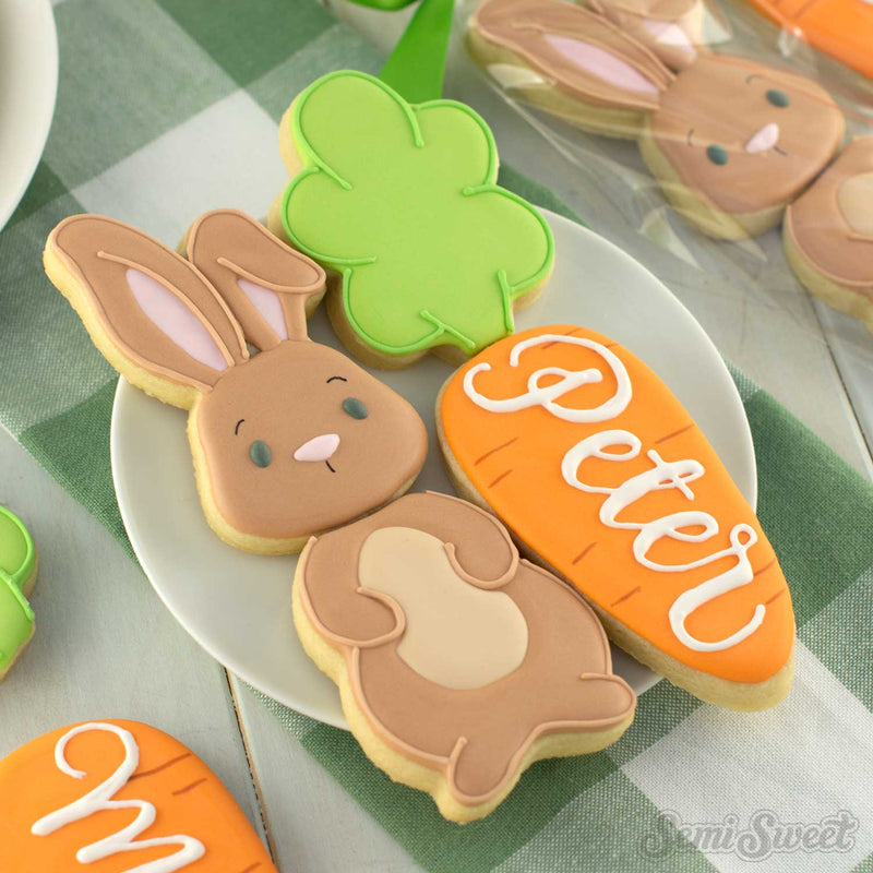 skinny easter carrot cookie cutter set