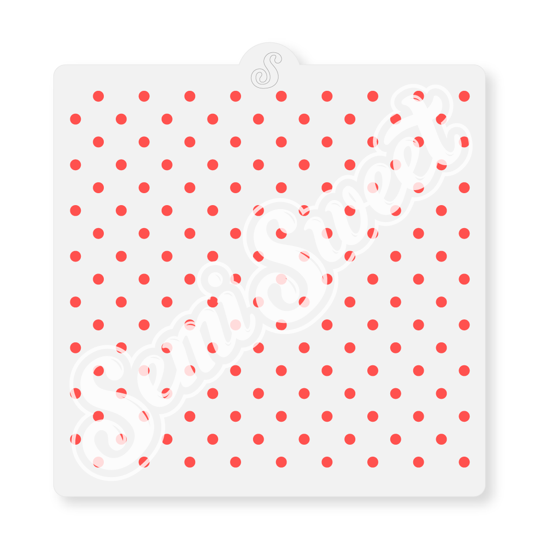 small polka dots stencil for cookies