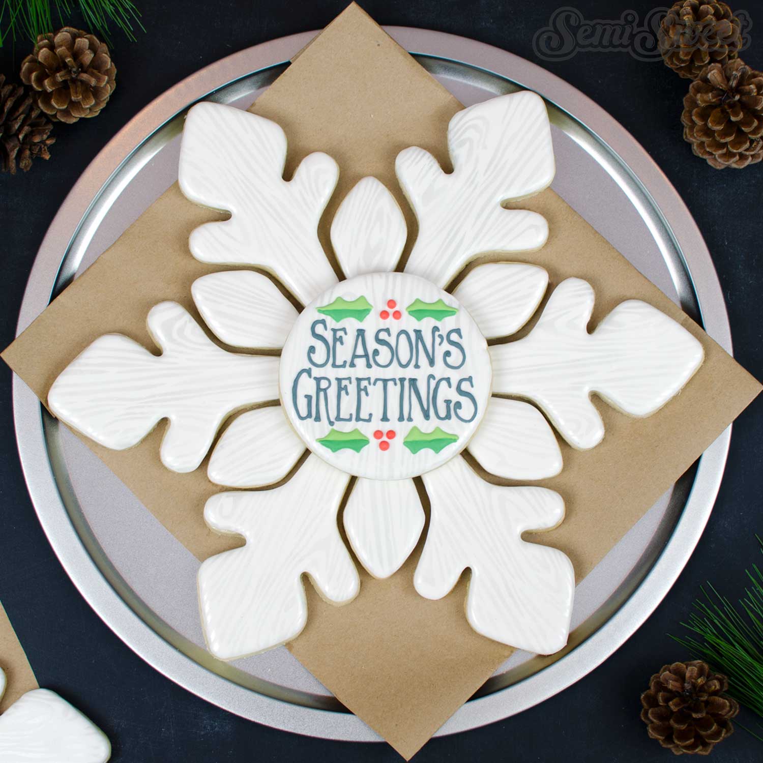 Snowflake Platter Cookie Cutter Set