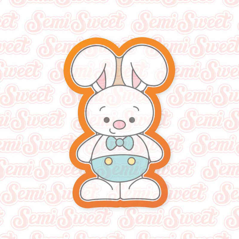 Standing Bunny Boy Cookie Cutter | Semi Sweet Designs