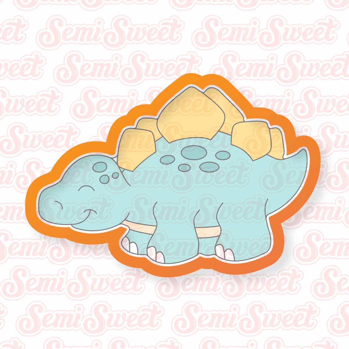 stegosaurus dinosaur cookie cutter | Semi Sweet Designs